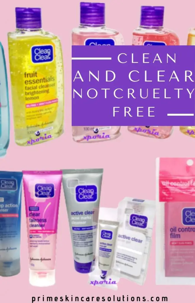 Is Clean and Clear cruelty free and gluten free